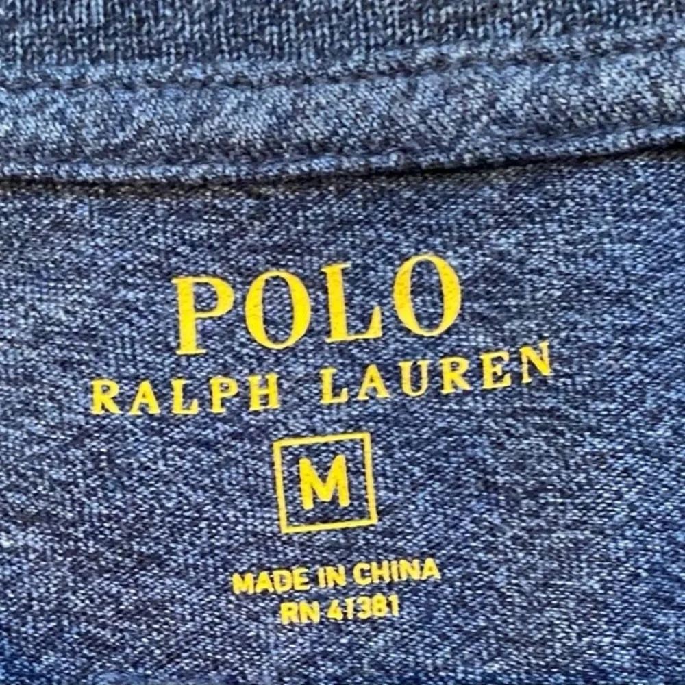 Polo‎ by Ralph Lauren  Medium Heather Slate Gray Crew Neck Cotton Polo